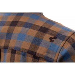 Marškinėliai Cube Work L/S brown'n'blue