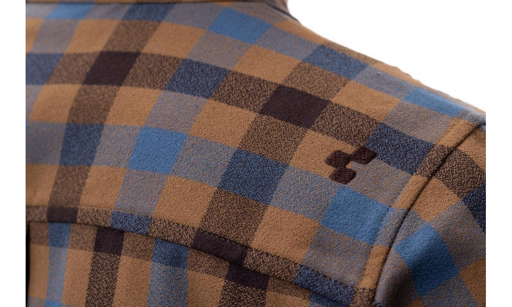 Marškinėliai Cube Work L/S brown'n'blue - 2
