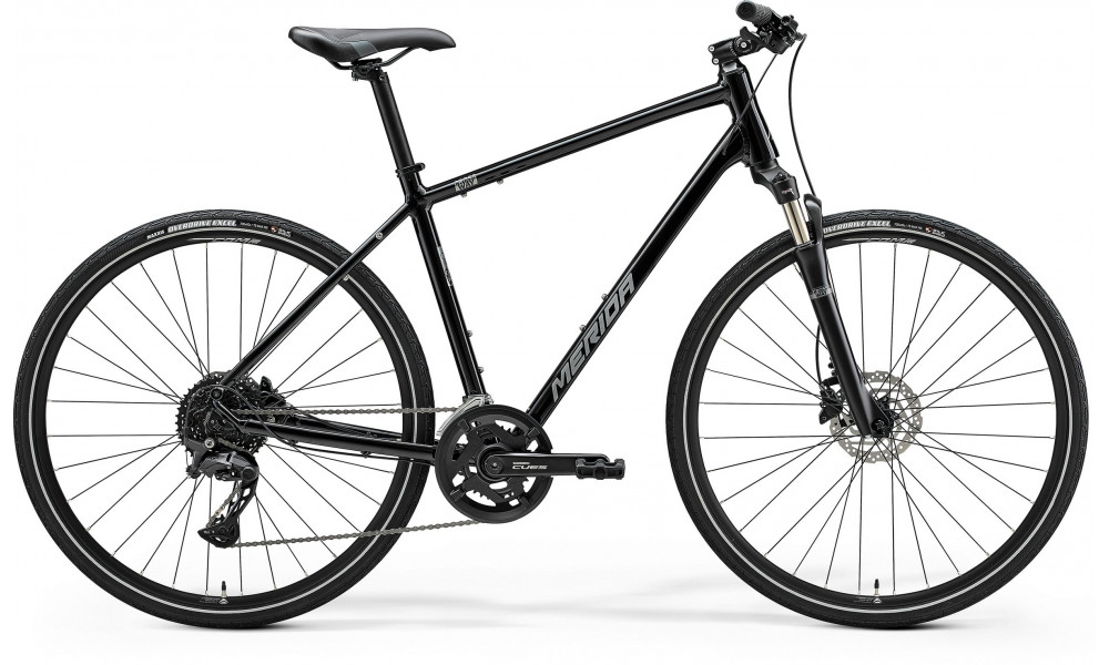 Dviratis Merida Crossway 300 III2 glossy black(silver) 