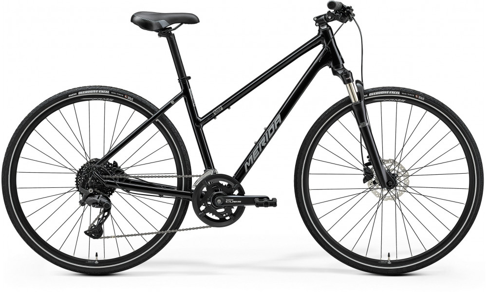 Dviratis Merida Crossway 300 III2 Lady glossy black(silver) 