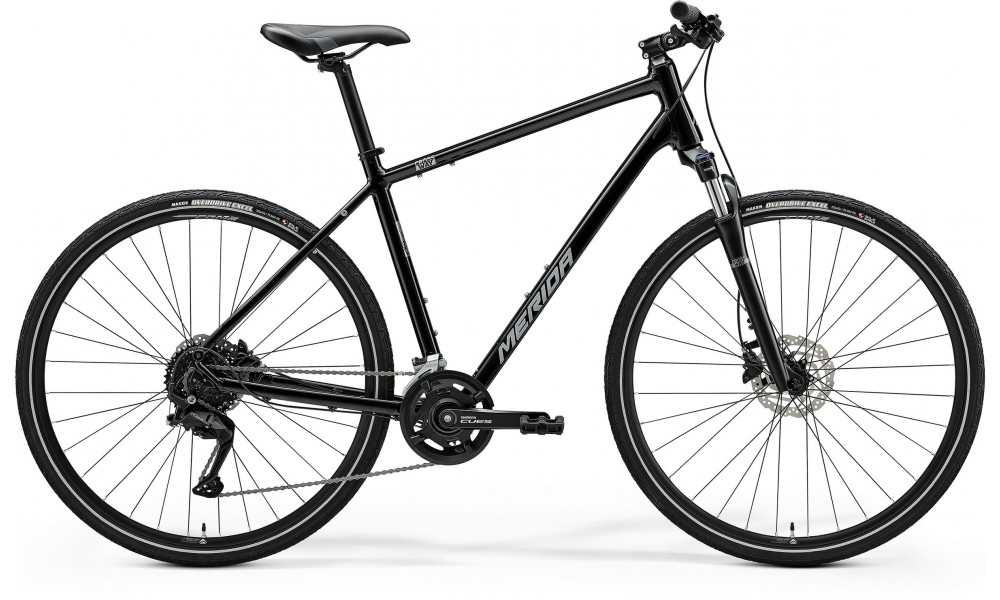 Dviratis Merida Crossway 100 III2 glossy black(silver) 