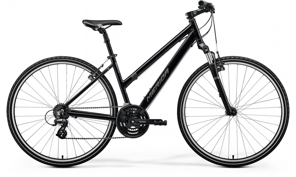 Dviratis Merida Crossway 10-V SE I1 Lady black(silver) 