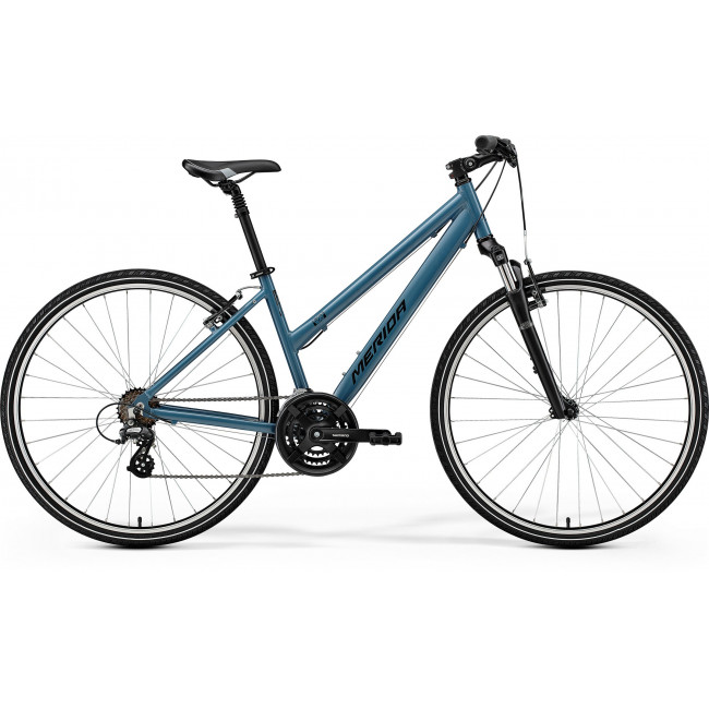 Dviratis Merida Crossway 10-V SE I1 Lady silk dove blue(black)