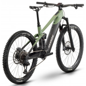 Elektrinis dviratis Raymon Tarok Pro 29/27.5" 2025 carbon-reseda green-violett