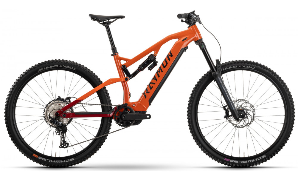 Elektrinis dviratis Raymon Trailray 170 Pro 29" 2025 tangerine-red-black - 1