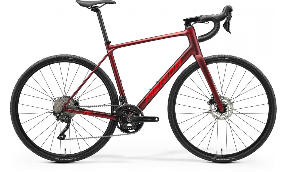 Dviratis Merida Scultura Endurance GR 500 II2 matt burgundy red(race red) 