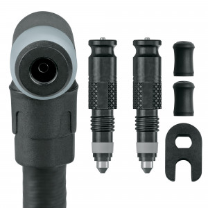 Pompos galvutė Schwalbe Clik (SCV) valve with conversion valve set