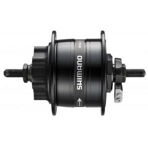 Priekinė įvorė dinama Shimano Nexus DH-3D32 6V 3W 100x140mm 6-bolt 32H nut black