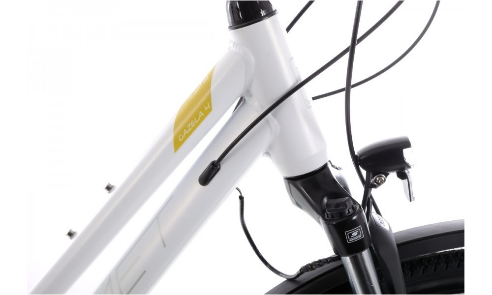 Dviratis Romet Gazela 4 28" 2022 white-yellow - 7