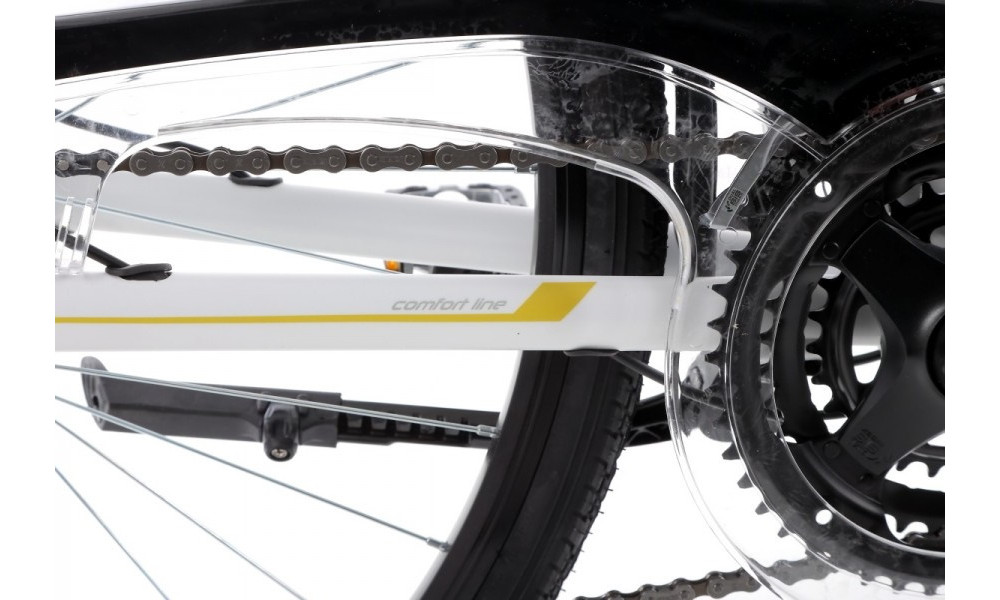 Dviratis Romet Gazela 4 28" 2022 white-yellow - 13