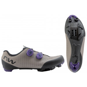 Dviratininko batai Northwave Rebel 3 MTB XC sand-dark purple