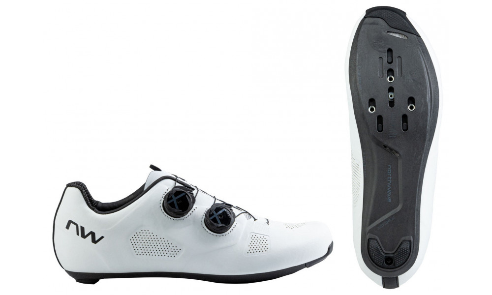 Dviratininko batai Northwave Revolution Road white-black - 1