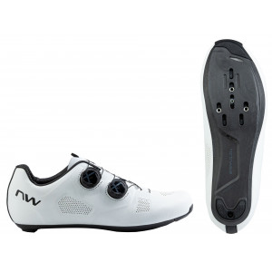 Dviratininko batai Northwave Revolution Wide Road white-black