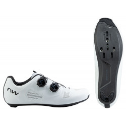 Dviratininko batai Northwave Revolution Wide Road white-black Dviratininko batai Northwave Revolution Wide Road white-black