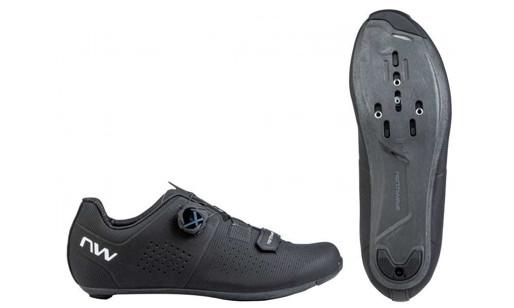 Dviratininko batai Northwave Storm Carbon Road black-white - 1