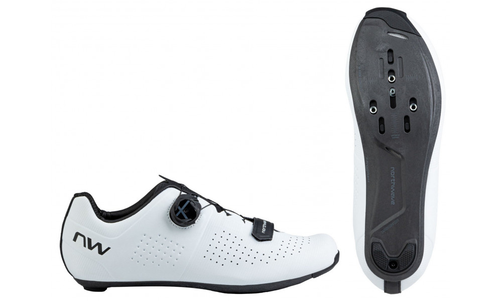 Dviratininko batai Northwave Storm Carbon Road white-black - 1