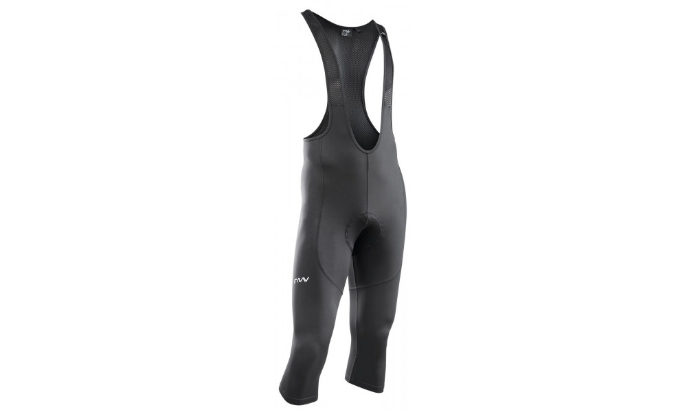 Dviratininko kelnės su petnešomis Northwave Active 3/4 black - 1