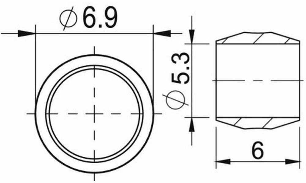 Diskinių stabdžių žarnelės tvirtinimo elementai ProX 5mm for Shimano (50pcs.) - 3