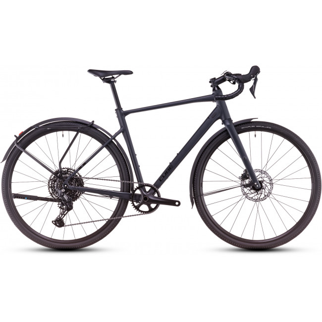 Dviratis Cube Nuroad Pro FE night'n'black 2025 Dviratis Cube Nuroad Pro FE night'n'black 2025