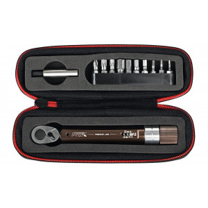 Raktų komplektas ProX Premium Line with dynamometer 2-14Nm 12-parts bronze