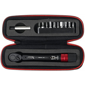 Raktų komplektas ProX Premium Line with dynamometer 2-14Nm 12-parts black