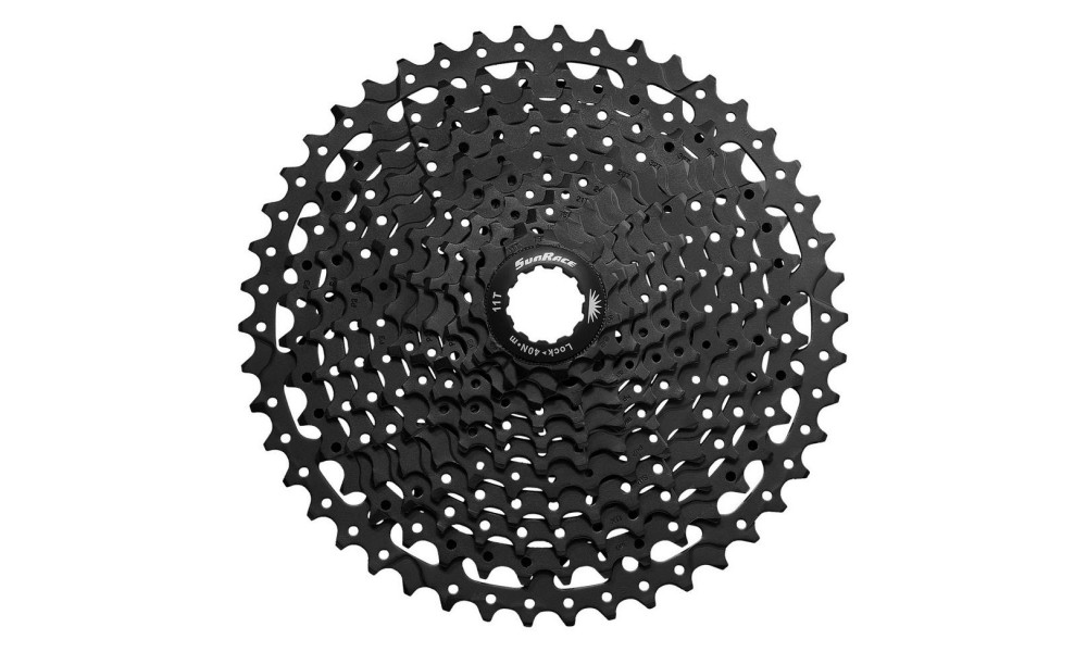 Galinis žvaigždžių blokas SunRace CSMS8 11-speed black 