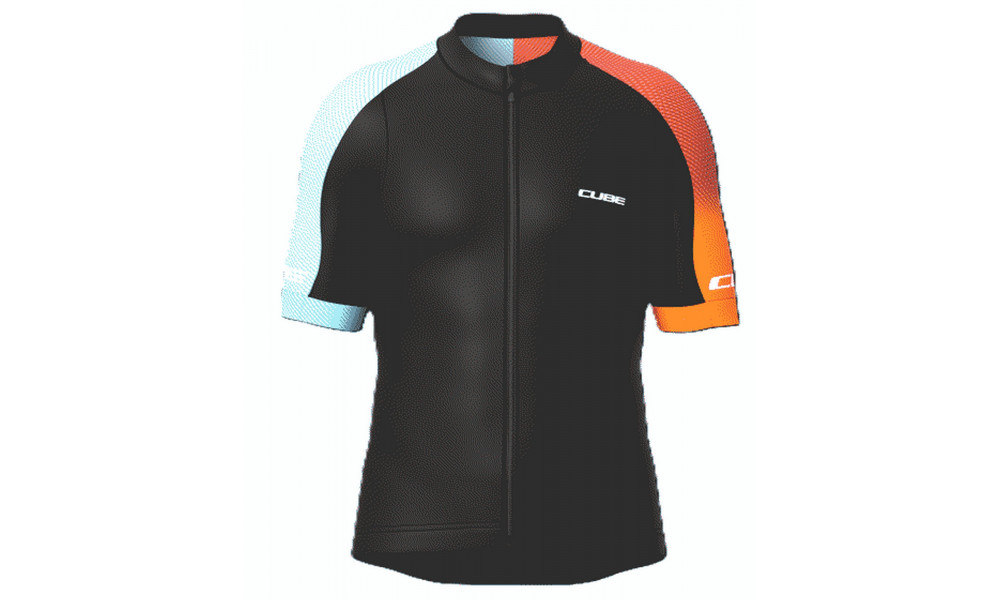 Dviratininko marškinėliai Cube Teamline Road/XC S/S black 