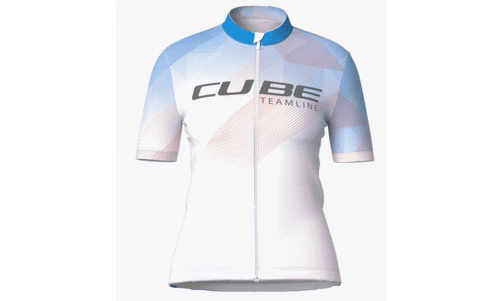 Dviratininko marškinėliai Cube CMPT WS Teamline S/S white 