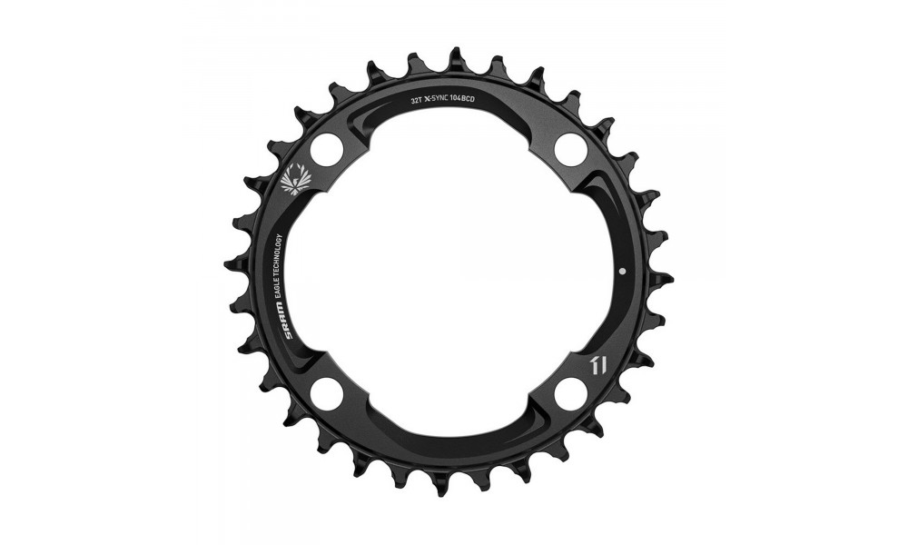 Priekinis dantratis SRAM E-MTB X-Sync2 104mm Alu 1x12-speed 32T black 