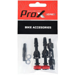 Ventilių komplektas ProX Tubeless + key 40mm black