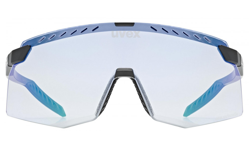 Akiniai Uvex pace stage V black matt / mirror blue - 3