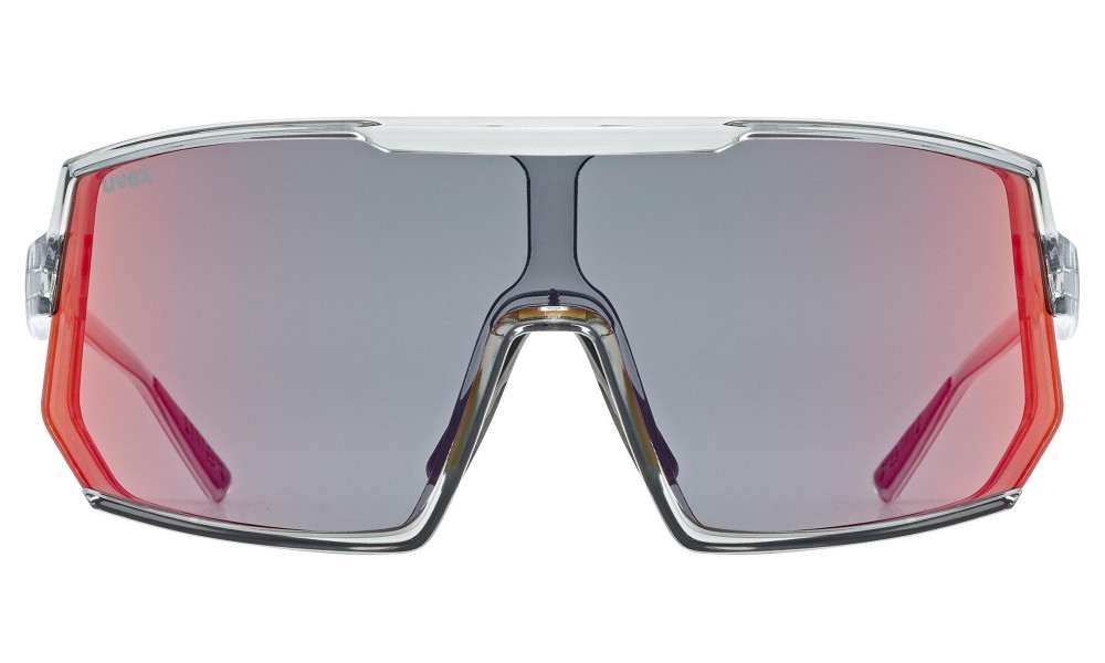 Akiniai Uvex sportstyle 235 smoke transparent / mirror red - 3