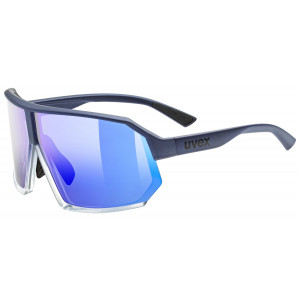 Akiniai Uvex sportstyle 237 metallic blue-clear / mirror purple