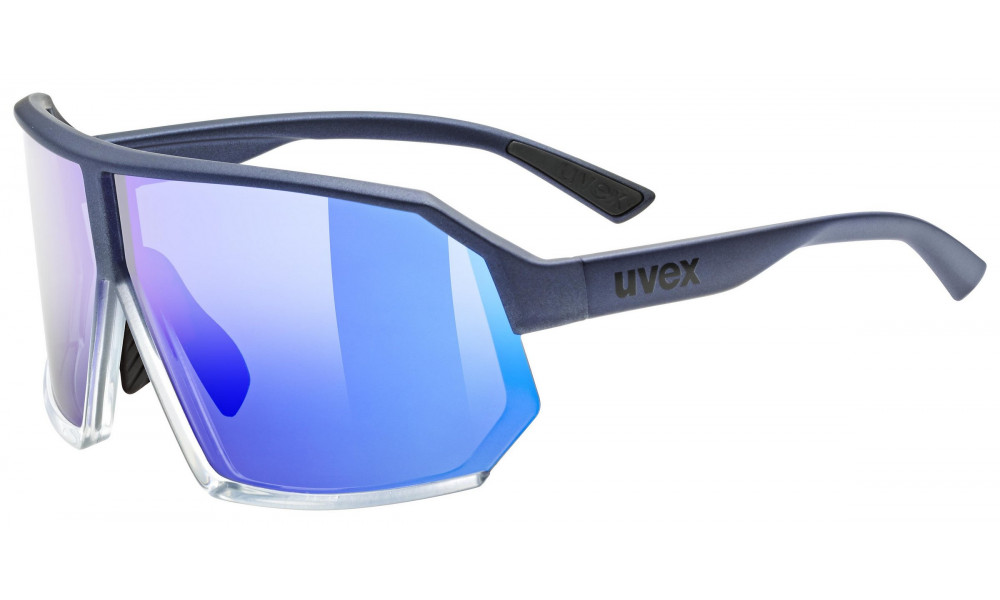 Akiniai Uvex sportstyle 237 metallic blue-clear / mirror purple - 1