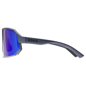 Akiniai Uvex sportstyle 237 metallic blue-clear / mirror purple