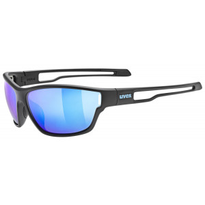 Akiniai Uvex sportstyle 806 black matt / mirror blue