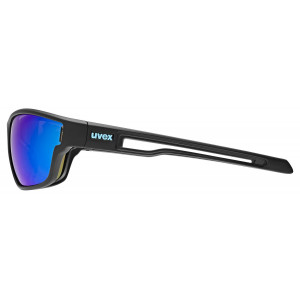 Akiniai Uvex sportstyle 806 black matt / mirror blue