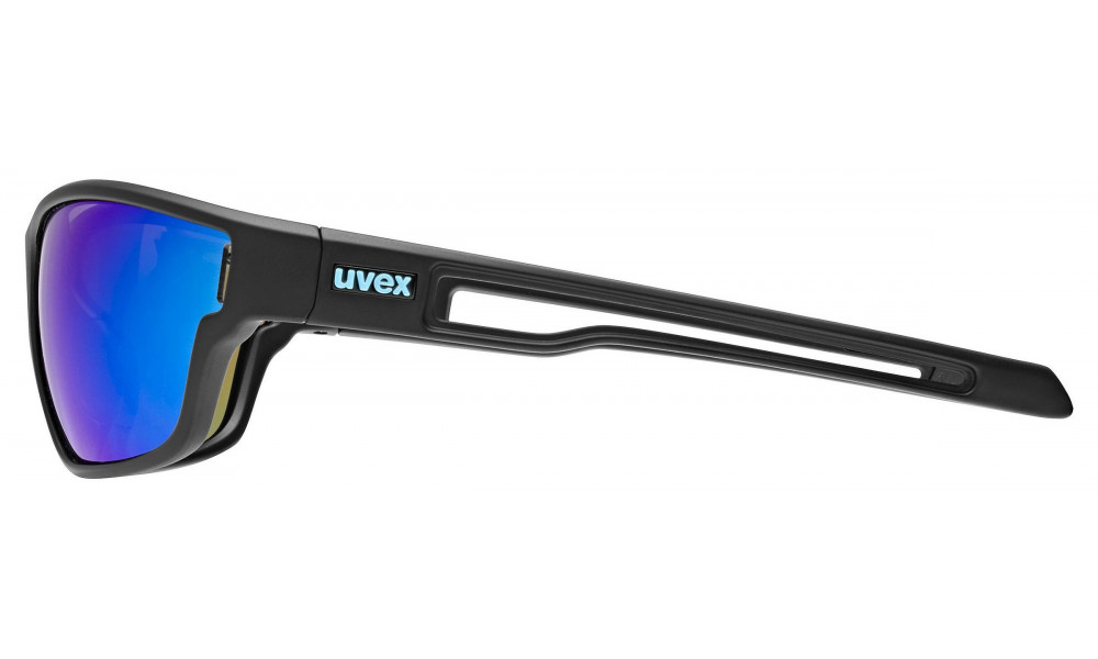 Akiniai Uvex sportstyle 806 black matt / mirror blue - 2