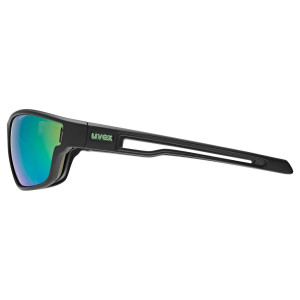 Akiniai Uvex sportstyle 806 black matt / mirror green