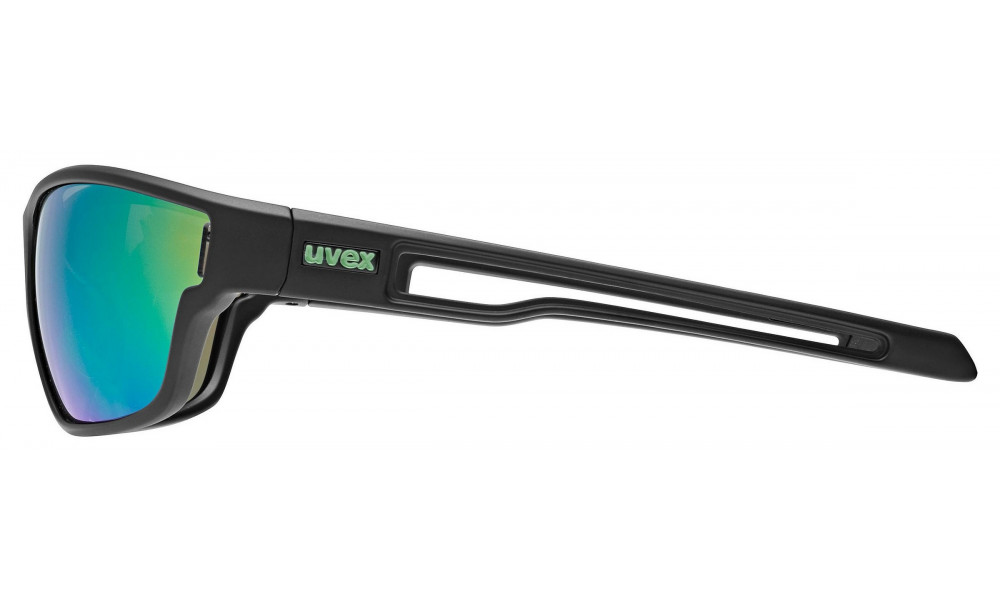 Akiniai Uvex sportstyle 806 black matt / mirror green - 2