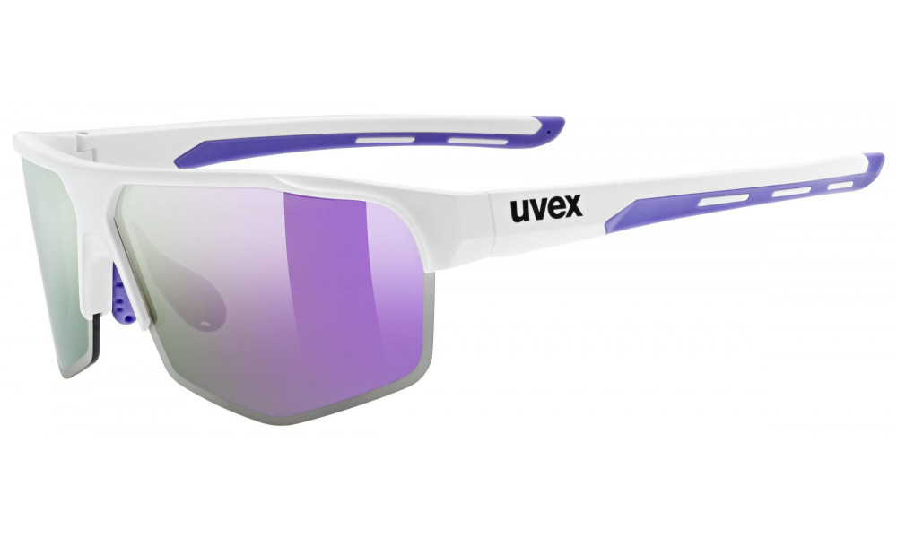 Akiniai Uvex axos set white matt / mirror purple - 1