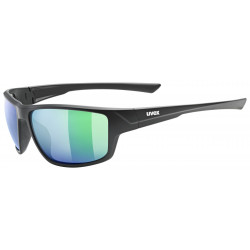 Akiniai Uvex sportstyle 230 black mat / mirror green