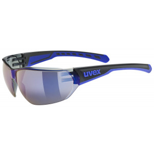 Akiniai Uvex equate black-blue matt / mirror blue