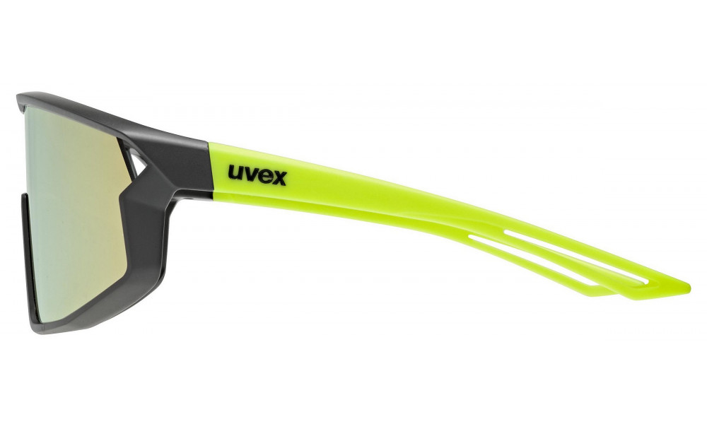 Akiniai Uvex skyrise jr. black-yellow matt / mirror yellow - 2