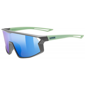 Akiniai Uvex skyrise jr. grey-green matt / mirror blue