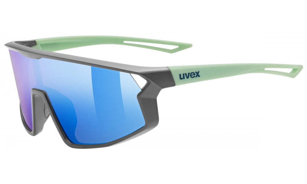 Akiniai Uvex skyrise jr. grey-green matt / mirror blue - 1