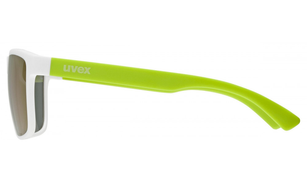 Akiniai Uvex rookie white-lime mat / mirror green - 2