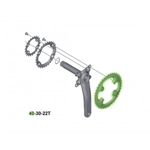 Priekinis dantratis Shimano XT FC-M8000-BA Priekinis dantratis Shimano XT FC-M8000-BA
