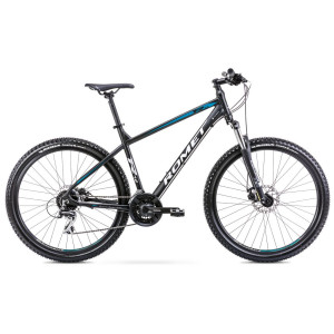 Dviratis Romet Rambler R7.2 27.5" 2022 black-turquoise