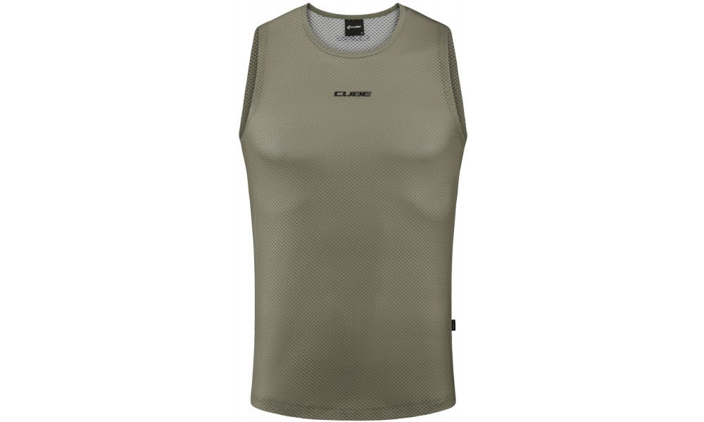 Apatiniai marškinėliai Cube Mesh Sleeveless olive - 6